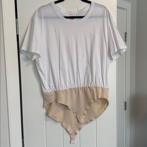 Smash + Tess white t-shirt Bodysuit Top